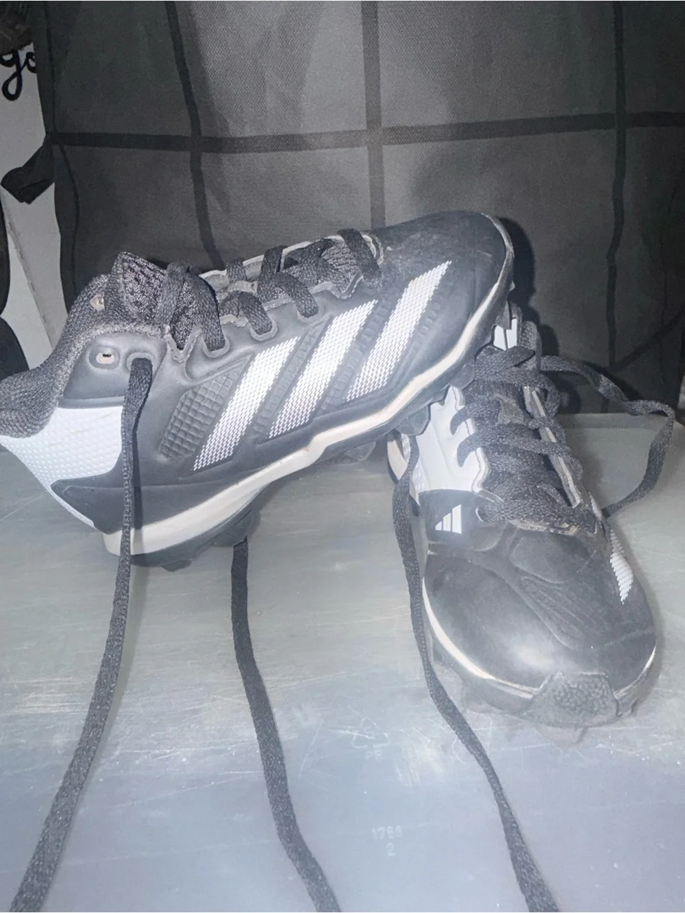 adidas Kids Black and White Sneakers with Signature Three Stripes